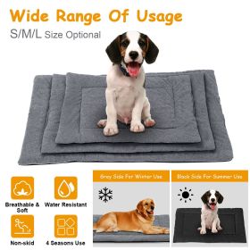 Dog Bed Mat Comfortable Fleece Pet Dog Crate Carpet Reversible Pad Joint Relief